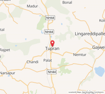 Map of Tupran, Andhra Pradesh