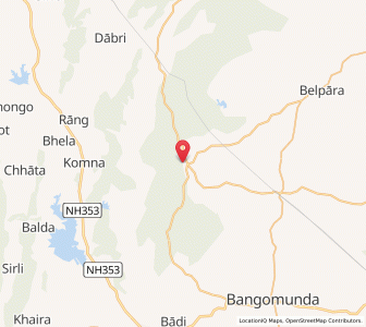 Map of Turekela, Odisha
