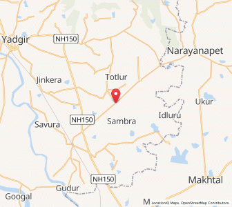 Map of Turk Madhwaram, Karnataka