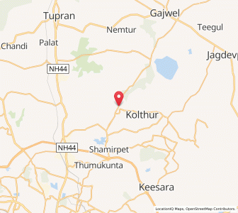 Map of Turkapalli, Andhra Pradesh