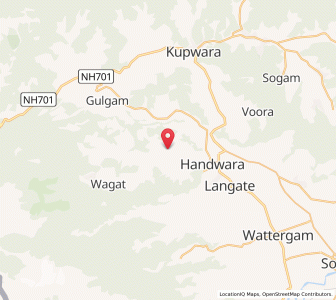 Map of Turkapur, Kashmir