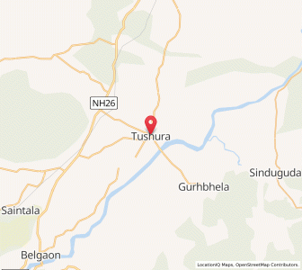 Map of Tushara, Odisha