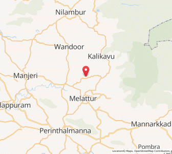Map of Tuvvur, Kerala