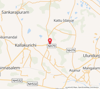 Map of Tyagadurgam, Tamil Nadu