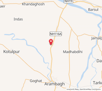 Map of Uchalon, West Bengal