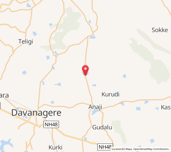 Map of Uchchangidurgam, Karnataka