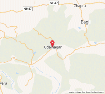 Map of Udainagar, Madhya Pradesh