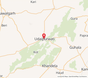 Map of Udaipurwati, Rajasthan