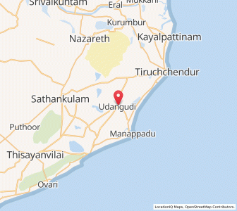 Map of Udankudi, Tamil Nadu