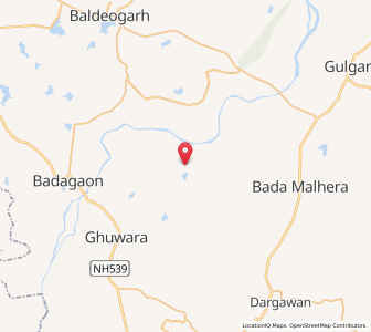 Map of Udannakhera, Madhya Pradesh