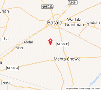 Map of Uddhoke, Punjab