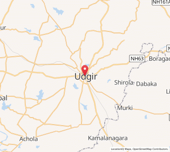 Map of Udgir, Maharashtra