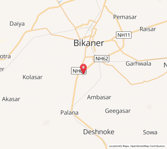 Map of Udramsar, Rajasthan