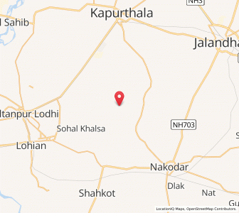 Map of Ughi, Punjab