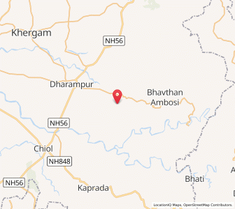 Map of Ugta, Gujarat