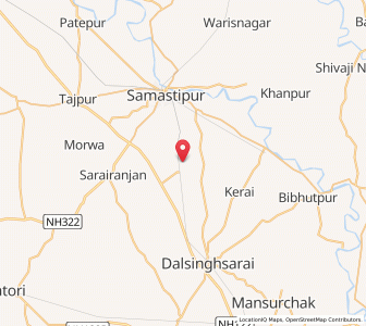 Map of Ujiarpur, Bihar