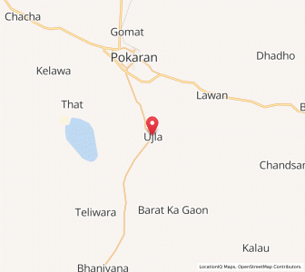 Map of Ujlan, Rajasthan