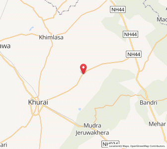 Map of Ujnet, Madhya Pradesh