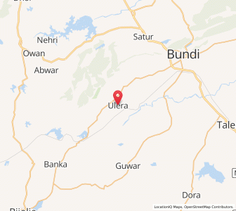 Map of Ulera, Rajasthan
