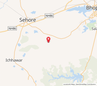 Map of Uljhawan, Madhya Pradesh