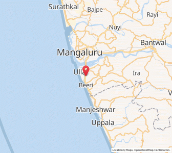 Map of Ullal, Karnataka