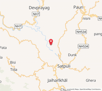 Map of Ulna, Uttarakhand