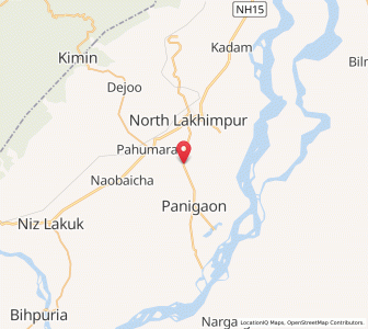 Map of Ulubari, Assam