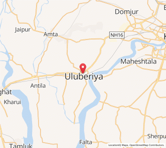 Map of Uluberiya, West Bengal