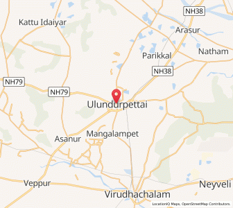 Map of Ulundurpet, Tamil Nadu