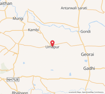 Map of Umapur, Maharashtra