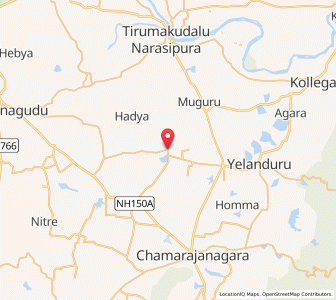 Map of Ummattur, Karnataka