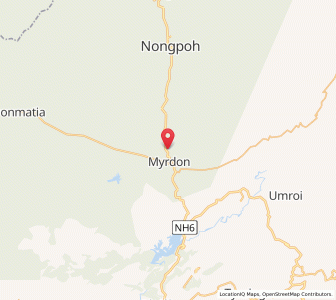 Map of Umran, Meghalaya