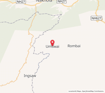 Map of Umswai, Assam