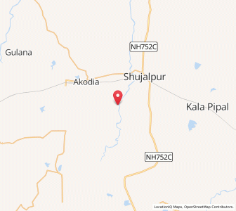 Map of Unchod, Madhya Pradesh
