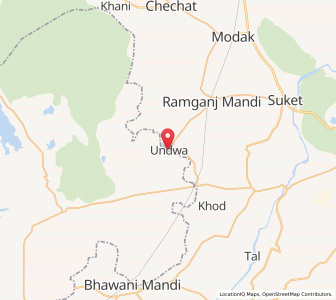 Map of Undwa, Madhya Pradesh