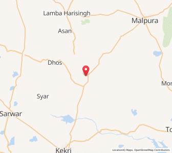 Map of Uniyara Khurd, Rajasthan
