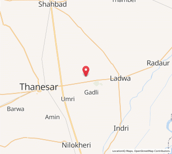 Map of Untheri, Haryana