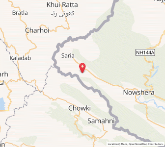 Map of Uparli Karali, Kashmir
