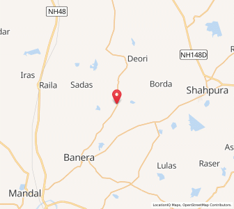 Map of Uperro, Rajasthan
