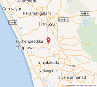 Map of Urakam, Kerala