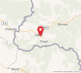 Map of Uri, Kashmir