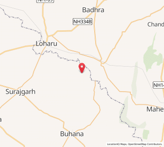 Map of Urika, Rajasthan