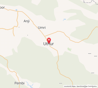 Map of Utnur, Andhra Pradesh