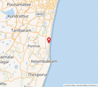 Map of Uttandi, Tamil Nadu