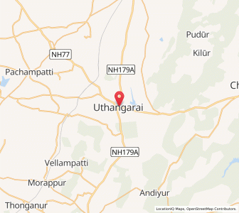 Map of Uttangarai, Tamil Nadu