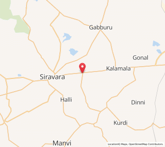 Map of Uttanur, Karnataka