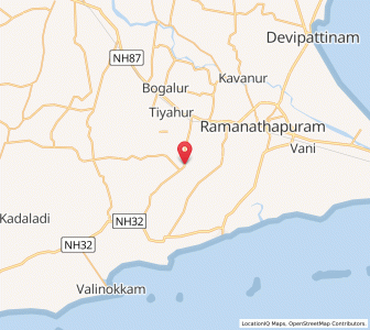 Map of Uttarakosamangai, Tamil Nadu