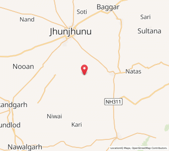 Map of Uttarasar, Rajasthan