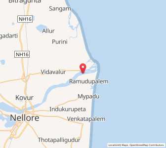 Map of Uttukuru, Andhra Pradesh