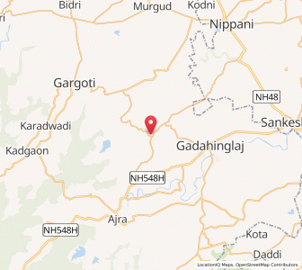 Map of Uttur, Maharashtra